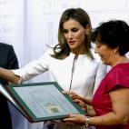 En la entrega del X Premio Luis Carandell a la periodista Carmen del Riego.
