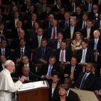 El papa Francisco en el Congreso de Estados Unidos el 24 de septiembre, durante su primera visita a ese país.