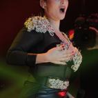 BARCELONA, SPAIN - OCTOBER 31: Spanish singer Rosa Lopez performs on stage 'Operacion Triunfo El Reencuentro' Concert at Palau de Sant Jordi on October 31, 2016 in Barcelona, Spain. (Photo by Miquel Benitez/WireImage)