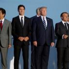 Los l&iacute;deres participantes en el G-7, serios y risue&ntilde;os, para todos los gustos.