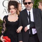 Helena Bonham Carter, con su amor, el director Tim Burton.