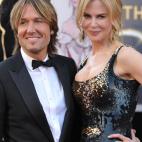 Nicole Kidman, desfilando con su marido, Keith Urban.