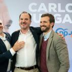 Pablo Casado el 7 de marzo, durante el acto de presentaci&oacute;n de Carlos Itugrgaiz, candidato del PP y Cs a las elecciones vascas.