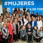 Pablo Casado el 6 de marzo, durante un acto con mujeres en la sede del PP en Madrid.