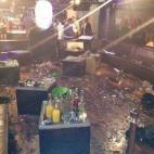 Este es el escenario que dejaron Chris Brown y Drake después de una pelea en un club nocturno de Nueva York en junio de 2012. Al parecer el motivo de su enfrentamiento fue una discusión por la cantante.