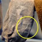 Dec. 29, 2011 - London, England, United Kingdom - A woman was left stunned when she hung out her laundry to dry and discovered the face of Jesus staring back at her from a crumpled sock. Sarah Crane, 38, was amazed when she went to collect her w...