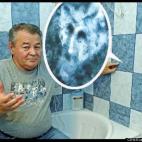 Laszlo Csrefko spent a fortune renovating a bathroom at the family home in Bekasmegyer, Budapest, with a new bath, shower and tiles. But after taking her first shower, horrified wife Andrea, 47, fled from the bathroom when she spotted the horned...