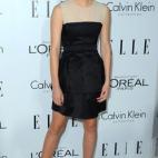 Bei einer Veranstaltung der "Elle" in Los Angeles posierte die Schauspielerin in einem schwarzen Minikleid für die Fotografen.
