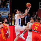 Basketball - FIBA World Cup - Final - Argentina v Spain - Wukesong Sport Arena, Beijing, China - September 15, 2019 Argentina's Gabriel Deck in action REUTERS/Jason Lee