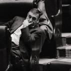 El entonces secretario general de UGT, Nicolás Redondo, en el Parlamento (1985).