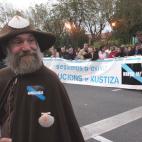 Manifestación del movimiento "Nunca Mais" en Santiago de Compostela
