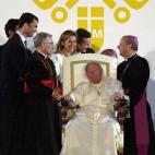 Con el papa Juan Pablo II en las Jornadas Mundiales de la Juventud en 2003.