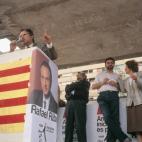 Anguita en un mitin de Iniciativa Per Catalunya
