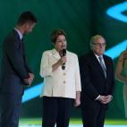 La presidenta de Brasil, Dilma Rousseff, durante la gala.