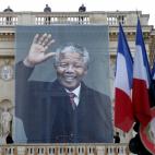 Fotografía gigante en el Ministerio de Asuntos Exteriores de Francia