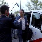 Pablo Iglesias llegó en taxi, el de su compañero de lista Cecilio Rodríguez