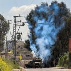 El ej&eacute;rcito de Israel lanzando gas en los alrededores de Yen&iacute;n.&nbsp;