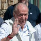 El rey Juan Carlos, de regatas en Sanxenxo tras su regreso a Espa&ntilde;a