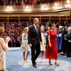 La familia real durante los Premios Princesa de Asturias