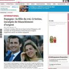 La hija del rey de España, acusada de blanqueo