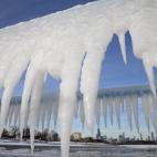 Chicago, enmarcada por carámbanos de hielo