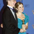 Los directores de Frozen, Chris Buck y Jennifer Lee, ganadores a la mejor película de animación.