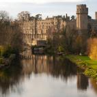 El castillo de Warwick, sobre el río Avon, fue construido en el siglo XI.