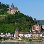 El castillo de Stahleck (Alemania) fue construido sobre el río Rin en el siglo XII.