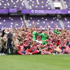 El Atlético celebra el undécimo título de liga sobre el césped del José Zorrilla