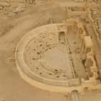 Vista aérea de las ruinas de Palmira