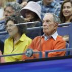 El exalcalde de Nueva York, Michael A. Bloomberg, en la final del US Open 2022