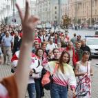 Manifestaci&oacute;n contra Lukashenko en Bielorrusia