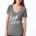 En junio de 2010, Urban Outfitters lanzó camisetas con este lema: "Come menos o más o lo que tú quieras con esta camiseta de hilo fino y cuello en V". Deberían haber impreso toda la descripción en vez de sólo "come menos", que parecía pro...