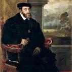 Este óleo, atribuido a Tiziano, fue pintado en la primavera de 1548. Se especula con que el pintor pudo tener un ayudante.