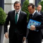 Rajoy llega al Congreso.