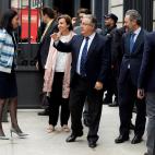 El ministro del Interior Juan Ignacio Zoido (c), a su llegada al hemiciclo el d&iacute;a que se debate la moci&oacute;n de censura presentada por el PSOE.