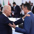 Pedro S&aacute;nchez y Joe Biden, en la Cumbre del G20.