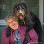 Ganadora de la categoría Mascotas que más se parecen a sus dueños - 'Dave and Dudle', Judy Nussenblatt  (EEUU)
