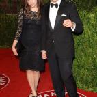 Junto al director Eli Roth en la fiesta post-Oscar de Vanity Fair en 2010.