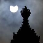 Eclipse de sol parcial en Londres.