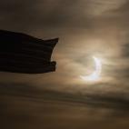 Eclipse de sol en Massachusetts (EEUU).