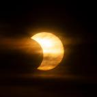 Eclipse solar en Nueva York.