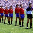 1986: alineación de España en el Mundial.