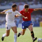 1990: España contra Alemania en la Eurocopa.