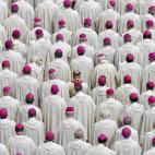 Obispos que asisten a la misa de canonización