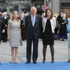 Los ministros Jose Ignacio Wert, Ana Pastor y Jose Manuel Garcia Margallo, que han recibido una 'pitada' por parte del público a su llegada.
