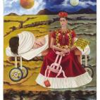 Frida Kahlo, Arbol de la Esperanza (Tree of Hope), 1946. Private Collection, Chicago. © 2014 Banco de México Diego Rivera Frida Kahlo Museums Trust, Mexico, D.F. / Artists Rights Society (ARS), New York. Photo: Nathan Keay, © MCA Chicago.