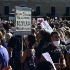 Manifestaci&oacute;n 'antimascarillas' en Madrid