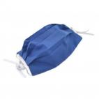 Mascarilla higiénica de tela de algodón con filtros (azul eléctrico)