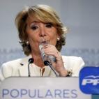Aguirre en su comparecencia tras conocerse los resultados en Madrid